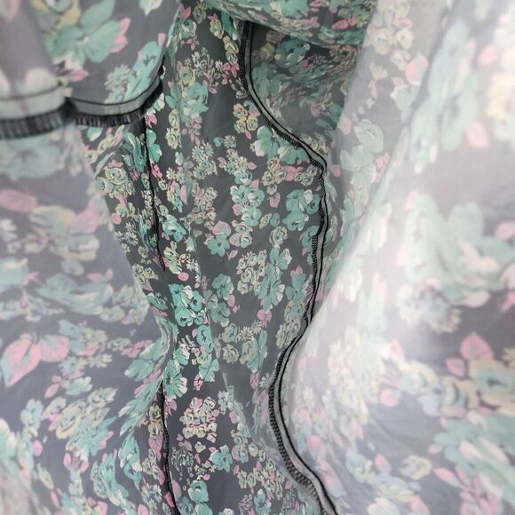 ASOS Design Womens Multicolor Puff Sleeves Floral Print Midi Tea Dress Size 10 - Picture 14 of 16